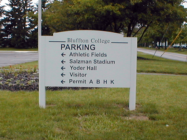 Post & Panel Sign example